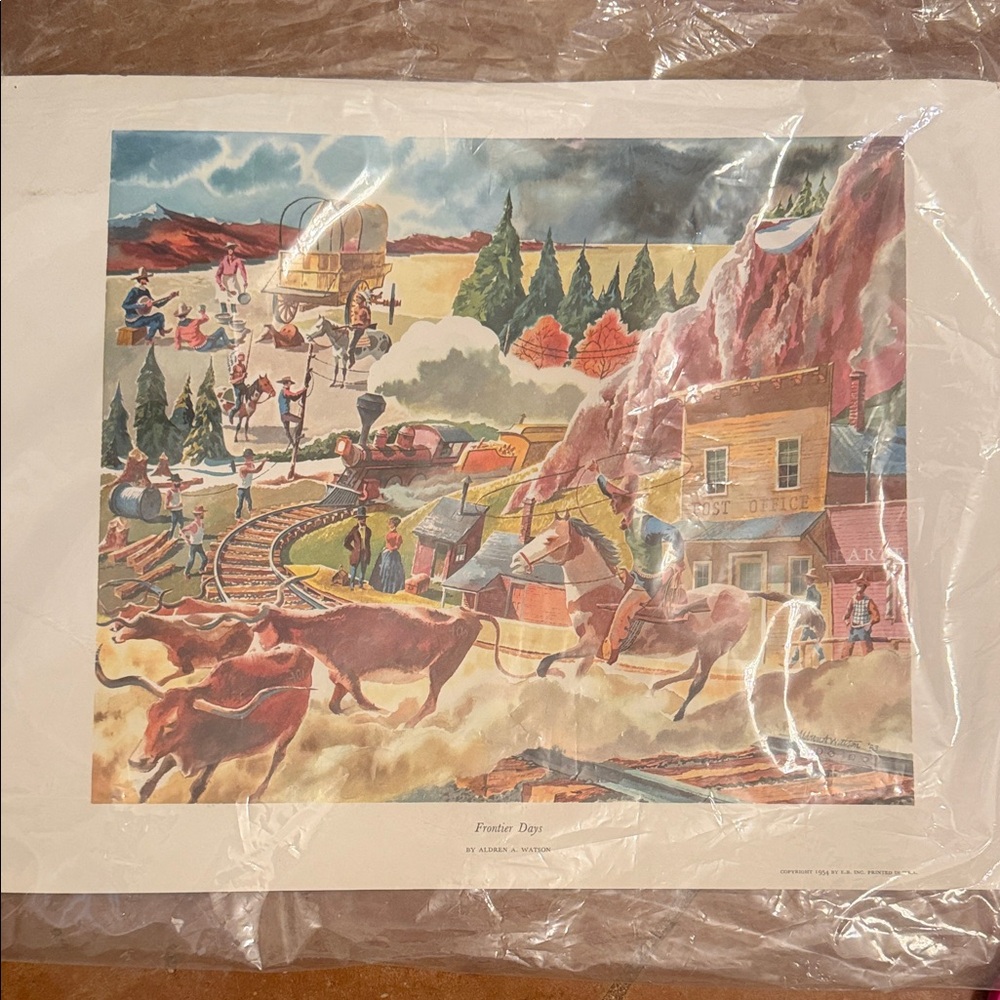 Vintage Western Art Print